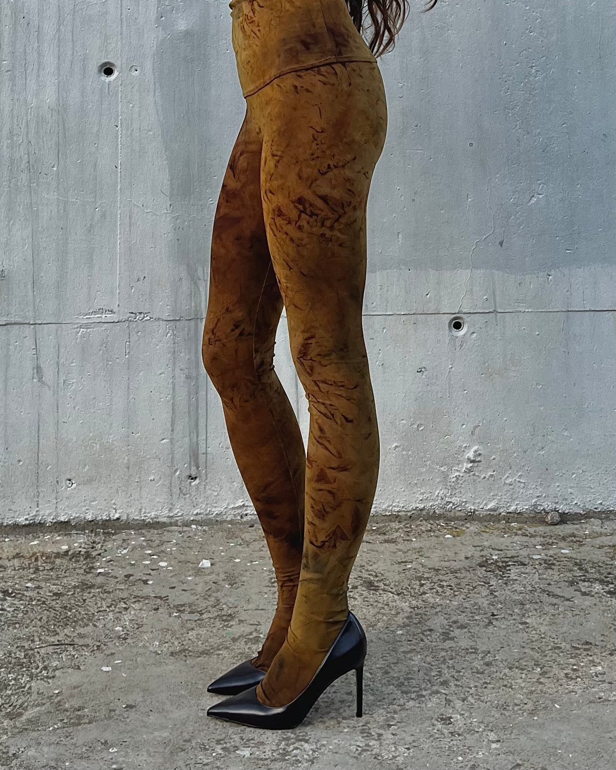 FOOTED LEGGINGS RUST
