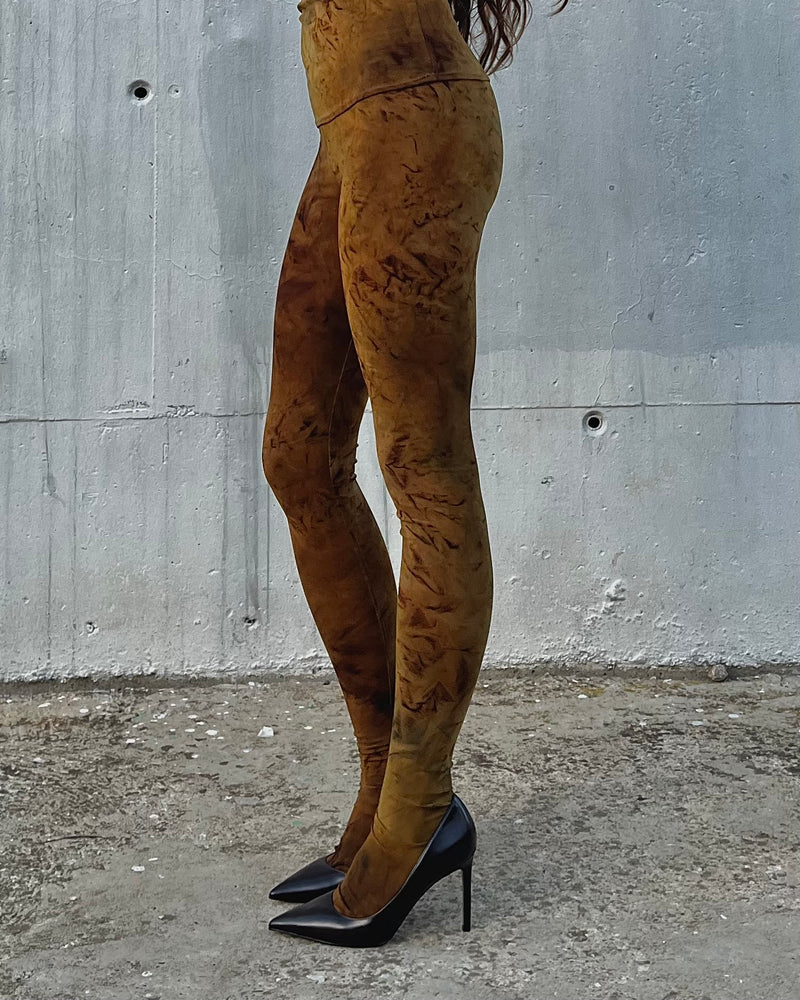 FOOTED LEGGINGS RUST
