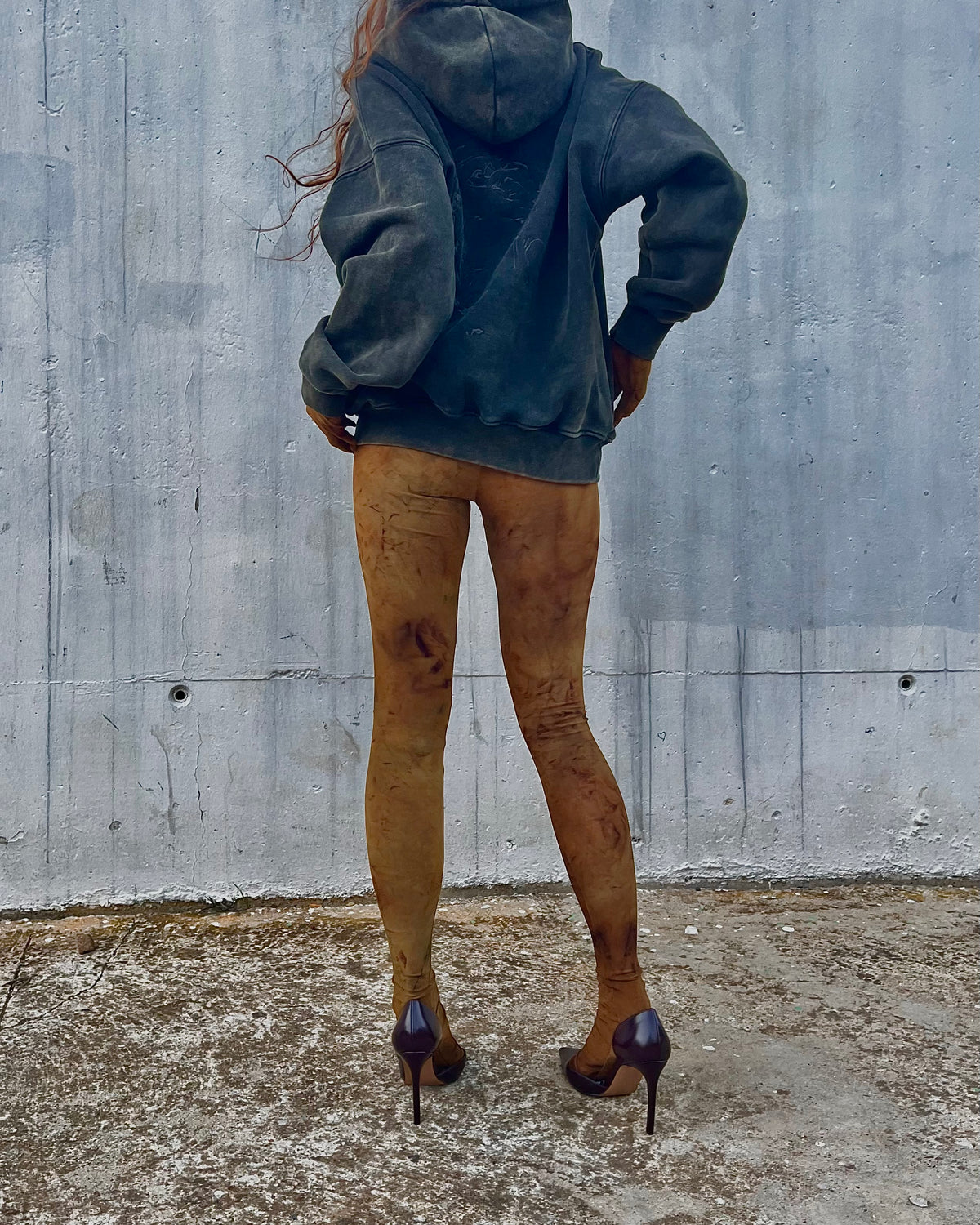FOOTED LEGGINGS RUST
